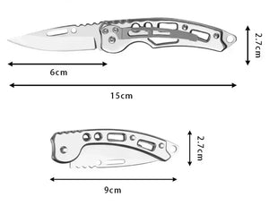 Rainbow UK Legal Carry Stainless Steel Keychain Folding Knife – Non-Locking, 2.5-Inch Blade, Portable Multi-Functional Pocket Fruit Knife